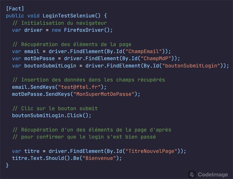 Tester code